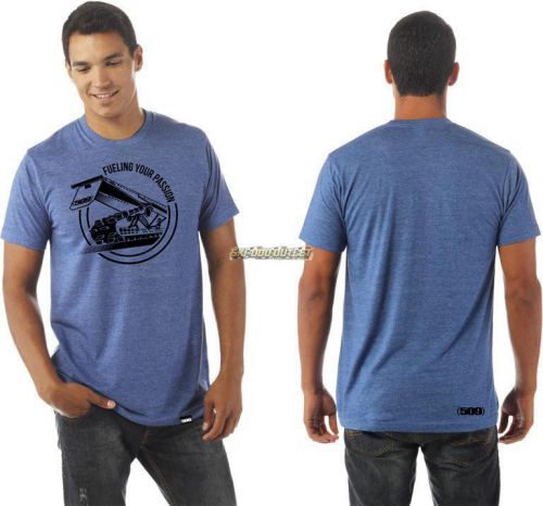 Men&#039;s sled tracks t-shirt -blue