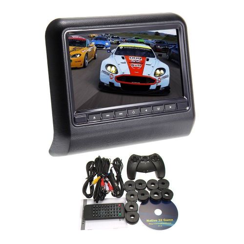 2016 new  9&#034; lcd screen car pillow headrest monitor dvd player usb/sd games