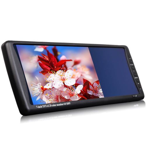 7&#034;security lcd tft wide screen car rear reverse back up parking mirror video