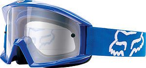 Fox racing main 2015 mx/offroad goggles gp blue/clear lens