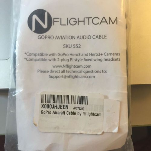 Gopro aviation audio cable