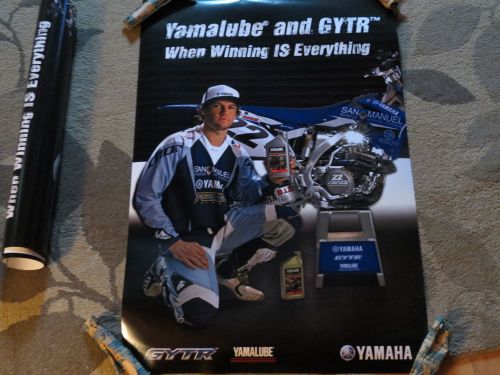 Nos oem yamalube yamaha dealership banner poster vinyl dealer champion outboard