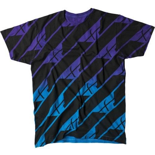 Fly racing adult t shirt blue small