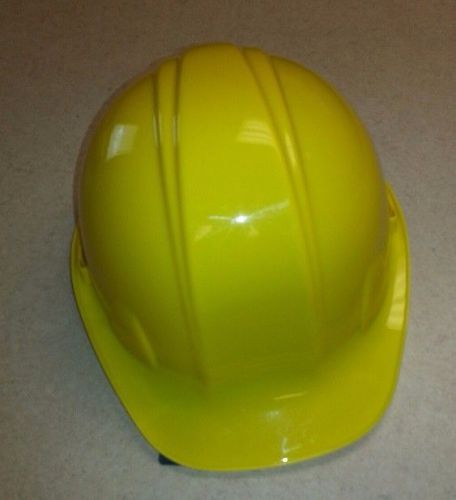 3 bright yellow hard hats  snap lock suspension meets ansi/isea z89.1-09 csa z94