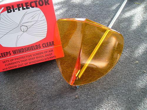 New vintage style amber windshield bug deflector !