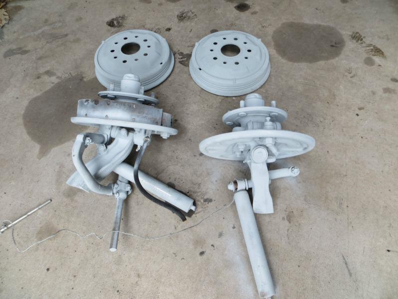 1948-1952 ford f-1 f1 drum brakes with hubs flathead hot rat rod 1932 32 scta