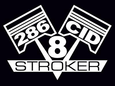 2 v8 286 flathead engine piston decal sticker emblems