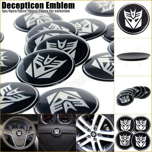 60mm decepticon metal emblem decal auto/truck tyre rim wheel cover cap stickers