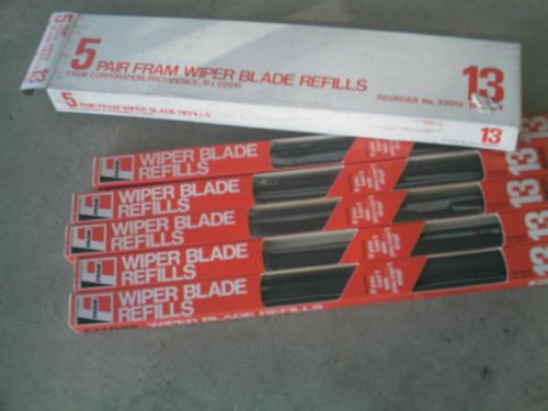 Fram wiper blade refills, 13 inch, 5 pairs, nos #33013, rear window wiper