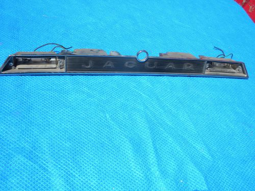 Jaguar xjs trunk lid plynth molding badge used original vintage