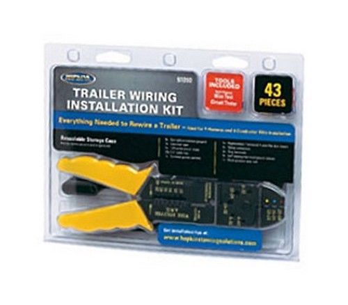 Rv trailer wiring installation kit 43 pieces hopkins mfg 51010
