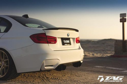 Awe tuning bmw f8x m3/m4 switchpath &#034;non-resonated&#034; 90mm black tips.