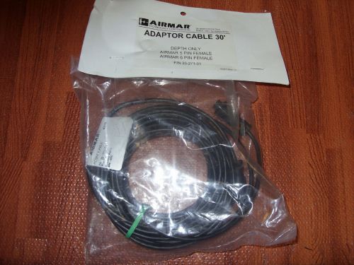 Airmar/garmin 6 pin transducer mix &amp; match cable 600w  depth only mm-6do