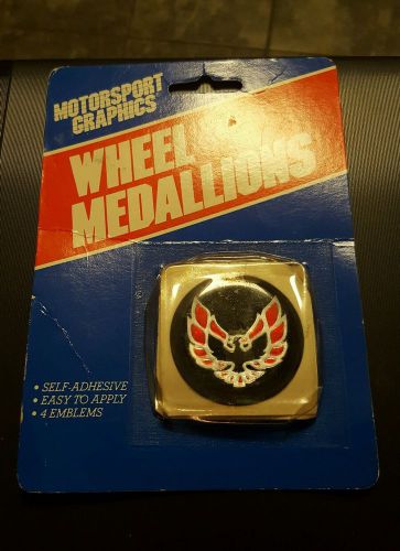 Pontiac firebird trans-am formula wheel medallions 4 pack nos