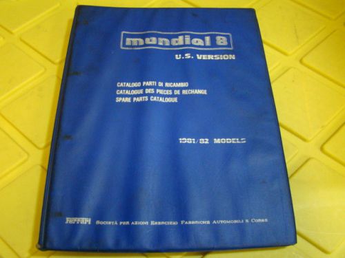 Ferrari mondial 8 1981 1982 spare parts catalogue 214/81 genuine ferrari u.s.