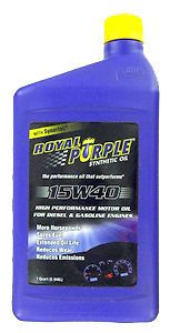 01154 royal purple 15w40 synthetic engine motor oil 1 quart