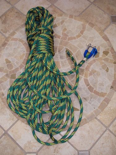 100' sailboat halyard, 11mm v-100 green