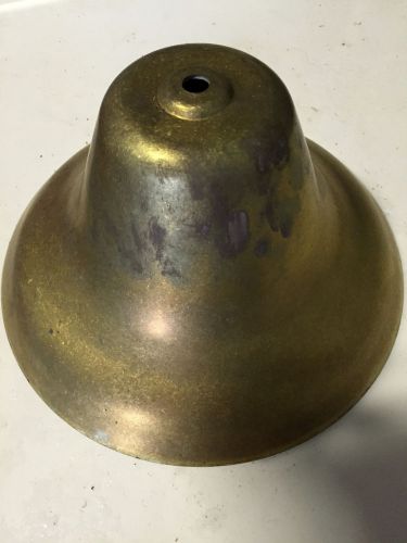 Perko brass fog bell, 12&#034; diameter, includes wall bracket and arm