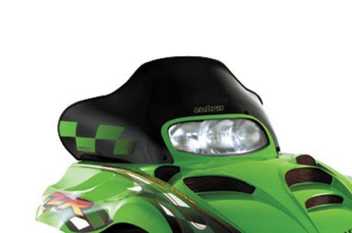 Powermadd cobra windshield low 8" black/green checks 12720