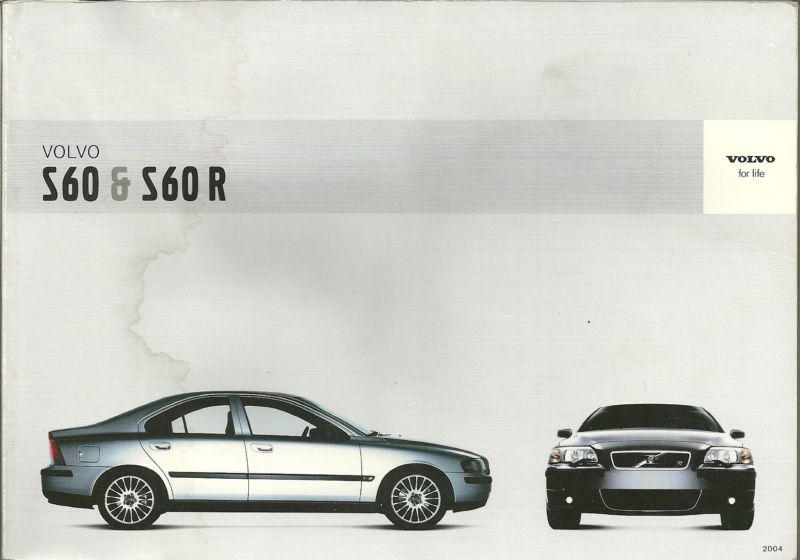 Volvo s60  and s 60 r owners manual 