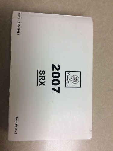 2007 cadillac srx owners manual