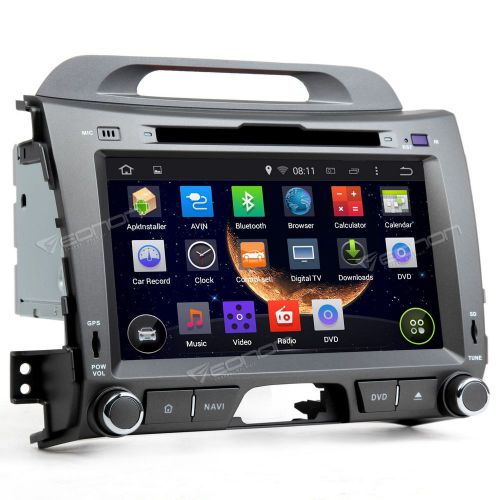 Android 4.4 3g wifi 8&#034;double 2din car radio stereo dvd player e for kia sportage