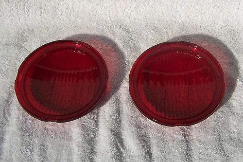 The k-d lamp co lens red glass cincinnati oh model 867 s.e.m.a 6&#034; hot rod