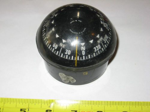 Aqua meter, ship&#039;s compass. deck mount mfg. roseland, nj
