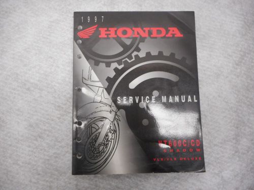 Honda 1997 vt 600 c/cd shadow vlx/vlx deluxe  factory service manual,#61mz800.