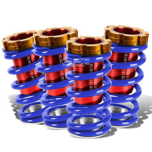 For 88-00 civic red scale adjustable lowering suspension blue coilover spring