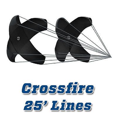 Stt crossfire 8-line parachute, 25' lines, auto racing