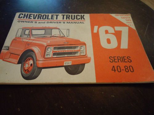 1967 chevrolet truck owners manual-40-80 series