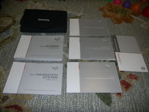 2013 nissan murano with navigation owners manual set + free shipping