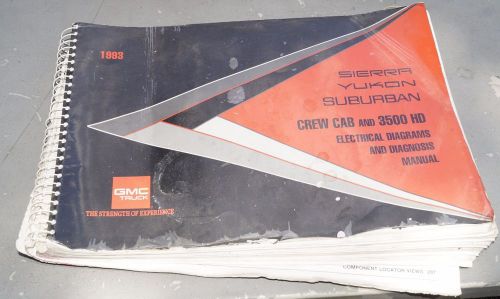 1993 gmc sierra truck yukon suburban oem electrical diagnosis service manual