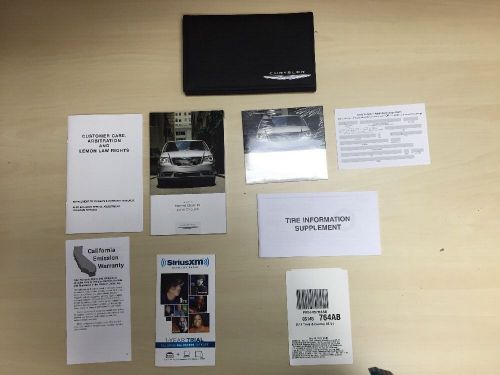 Chrysler town country 2014 user guide owners manual in case , free shipping /dvd