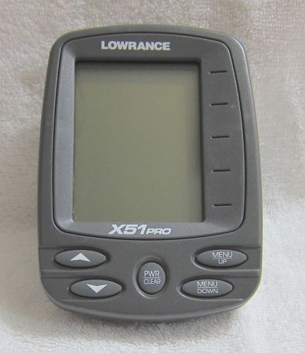 Lowrance fishfinder x51pro control head only with owner's manual