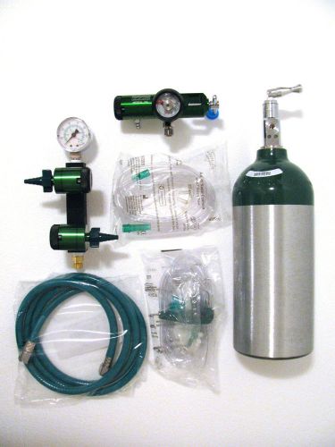 Aviation pilot oxygen system dual control high duration - new by delta airking