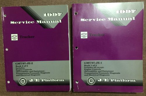 1997 chevrolet tracker factory repair service manual 2 volume set book gmc chevy