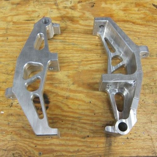 Custom made billet alum spindles for ski-doo xp, lighter than stock