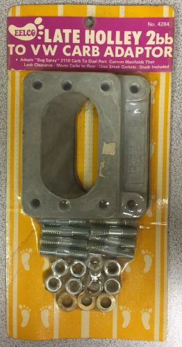 Nos vintage eelco #4284 late holley 2bb to vw carb adaptor