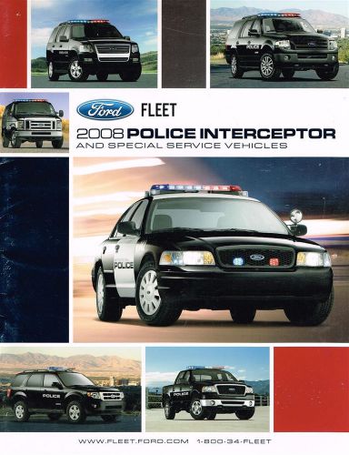 2008 ford police interceptor fleet brochure crown victoria special service f-150