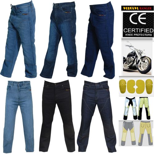Men motorbike jeans pants reinforced with dupont™ kevlar® fiber