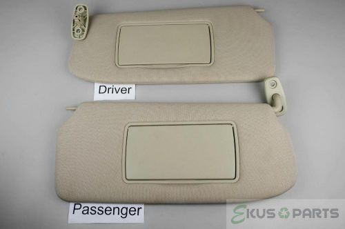 2007-2012 nissan sentra sun visor set with covered mirrors