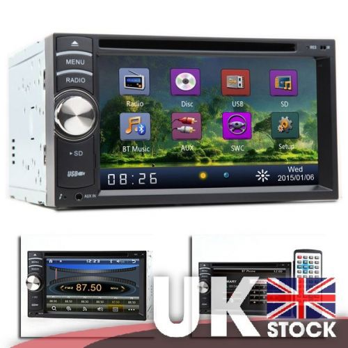 6.2" digital touch screen 2 din dvd audio player steering wheel control radio