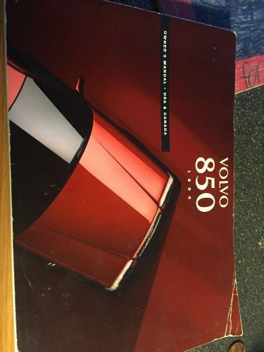 94 1994 volvo 850 owner&#039;s manual