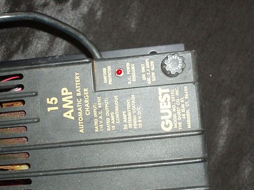 Lot of 2 guest model # 2515c 15 amp automatic battery charger good condition