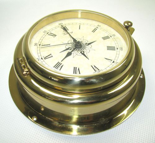 Victory ba630 maritime clock brass 4&#034; 100mm dial from germany 135-237