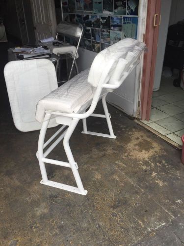Fixed backrest aluminum leaning post