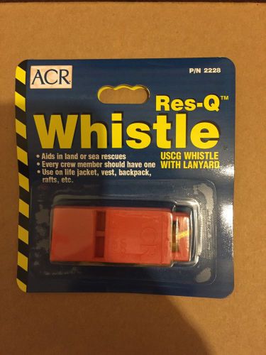 Acr res-q whistle with 18 lanyard brand new