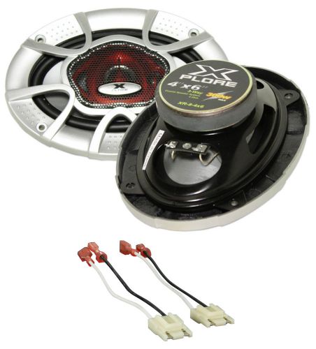 Jeep wrangler yj 87-95 xplore 300w 4 x 6&#034; front factory speaker replacement kit